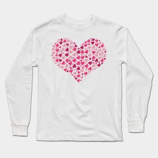 2023 new year valentine's day heart pattern Long Sleeve T-Shirt